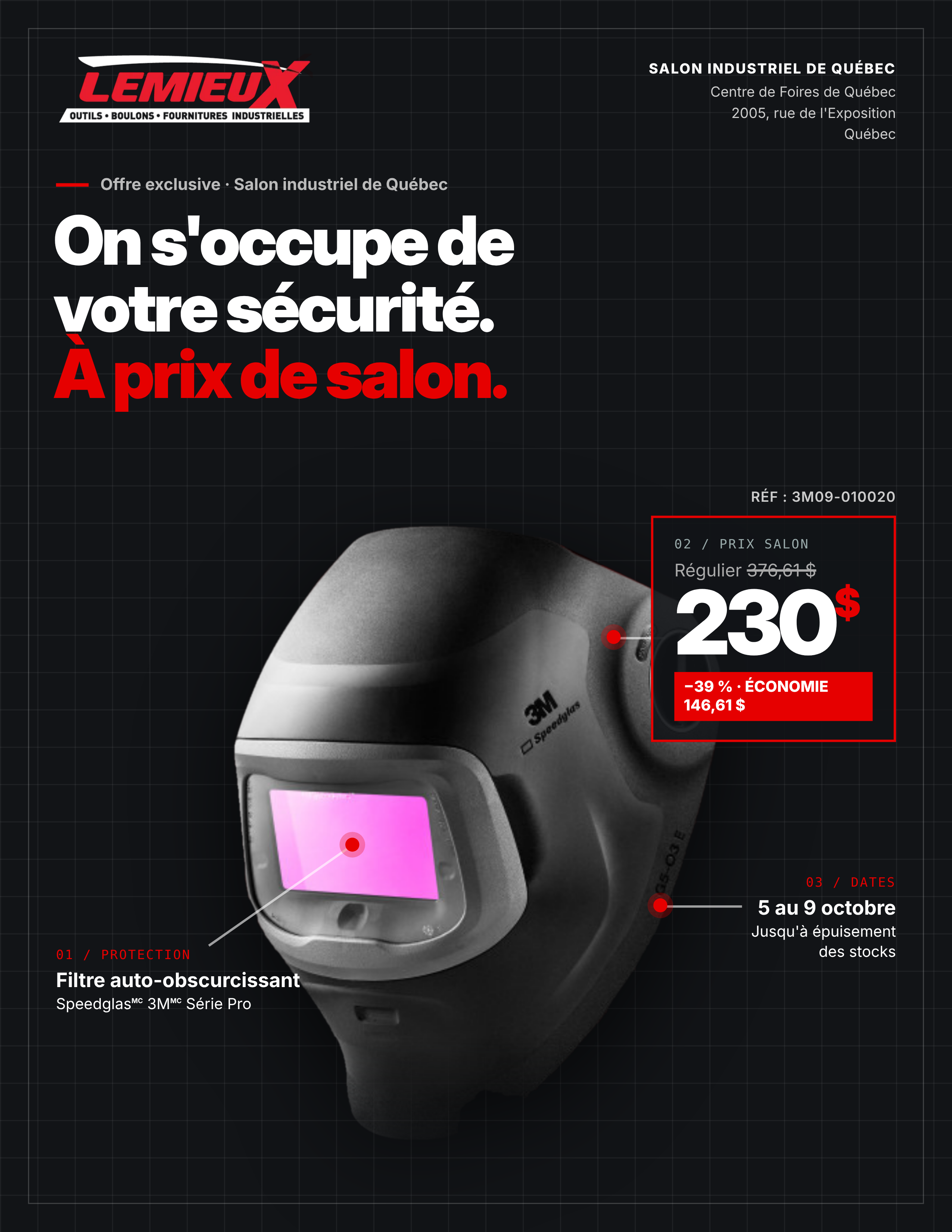 Speedglasᴹᶜ 3Mᴹᶜ : une offre de salon à ne pas manquer